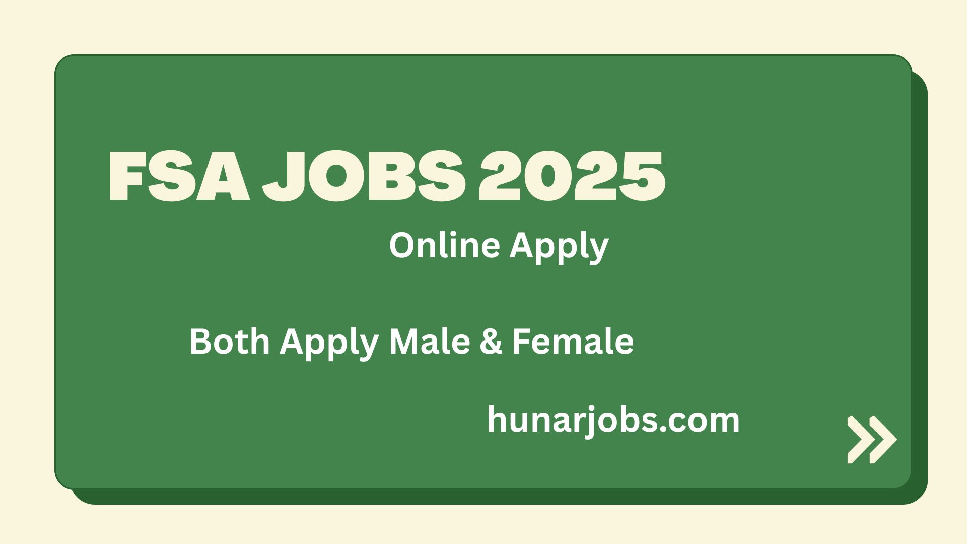 fsa jobs 2025