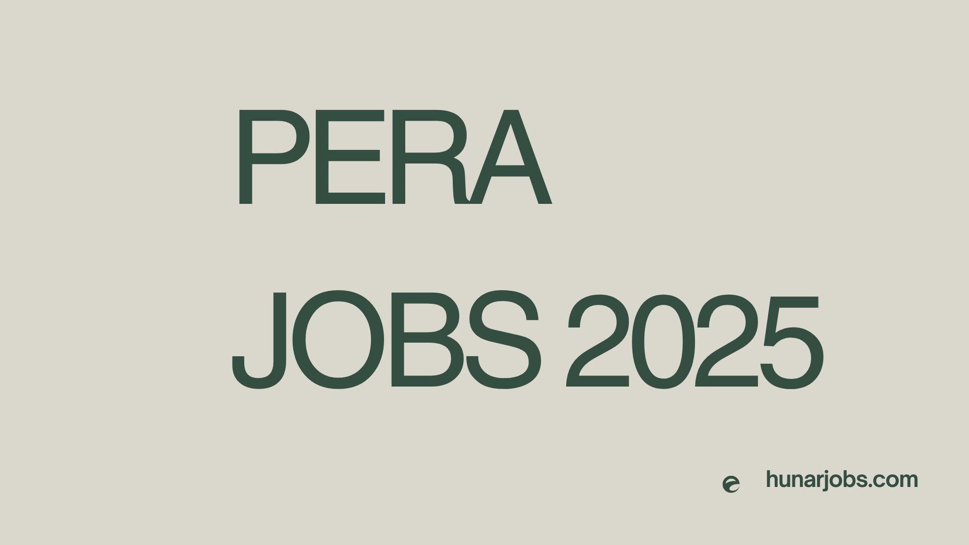 pera jobs