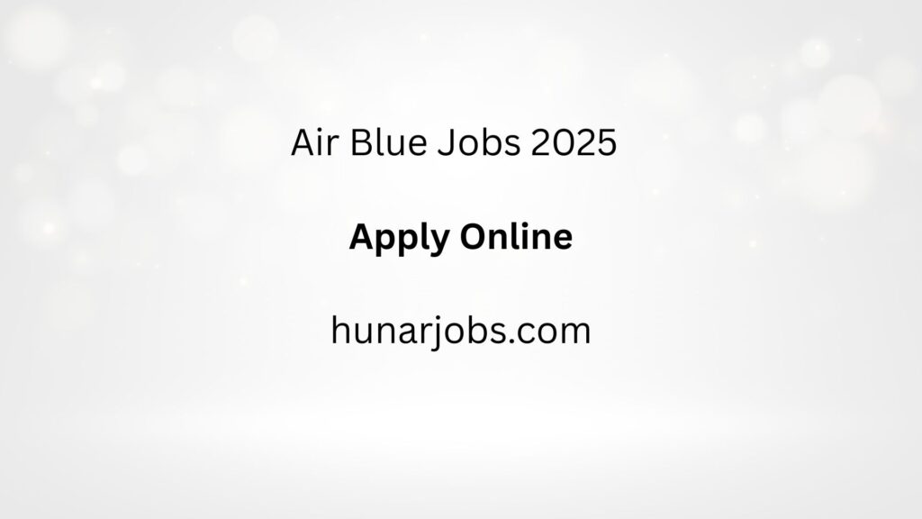 Air Blue Jobs 2025