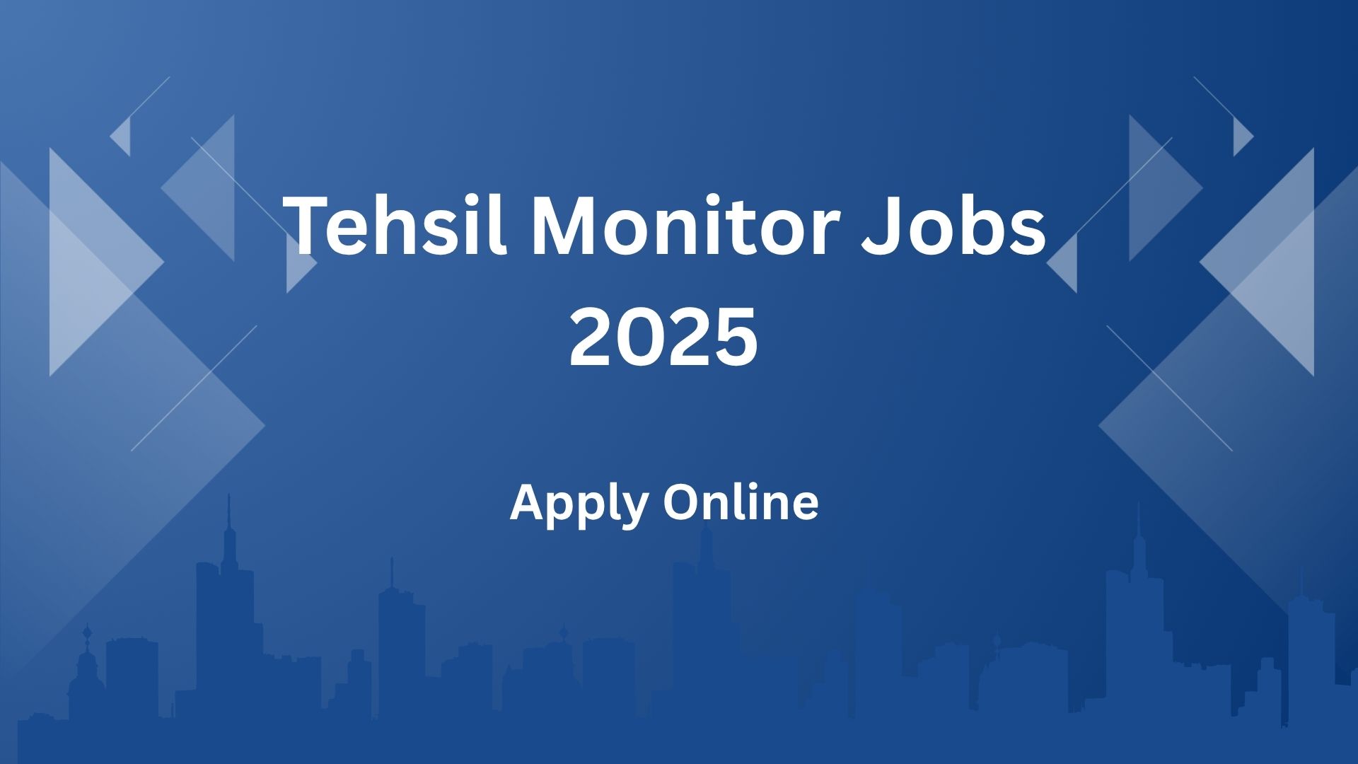Tehsil monitor Jobs 2025